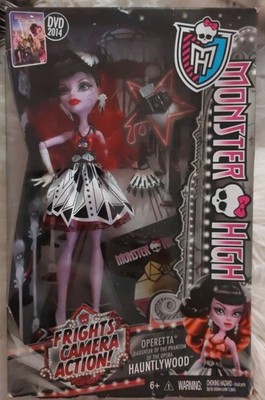 RARE! 2013 Monster High Frights Camera Action! Operetta, Hauntlywood Mattel NIB 