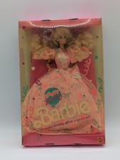 Mattel 1990 Happy Birthday Barbie Doll 7913 New In Sealed Box