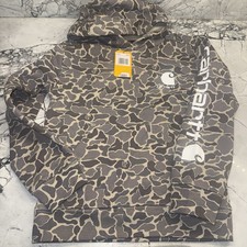 Carhartt Youth Boys Graphic Camo Hoodie Hooded Sweatshirt NEW