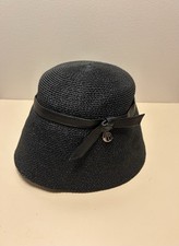 Christian Dior Straw Hat With Lamb Skin Trimm...