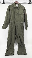 Vintage 1992 US Military Cotton Sateen Coveralls Jumpsuit Med- PO3 Stencil- Flaw