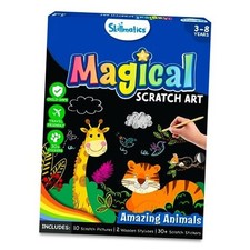 Skillmatics Scratch Art Book for Kids - Animals, Craft Kits  2. Animals