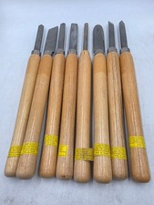 8pc Wood Lathe Chisel Set Turning Tools Woodworking Gouges Chisels Scrapers etc.