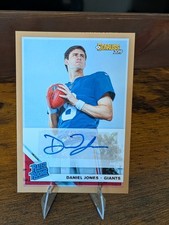 2019 Panini Donruss - Rated Rookie Daniel Jones #304 Press Proof Bronze Auto