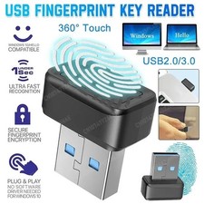 USB Fingerprint Reader Key Biometric Scanner Sensor Windows 10 11 Hello