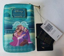NUEVO CON ETIQUETAS Cartera Loungefly Disney Princesa Enredada Castillo Rapunzel Linternas Cremallera Alrededor