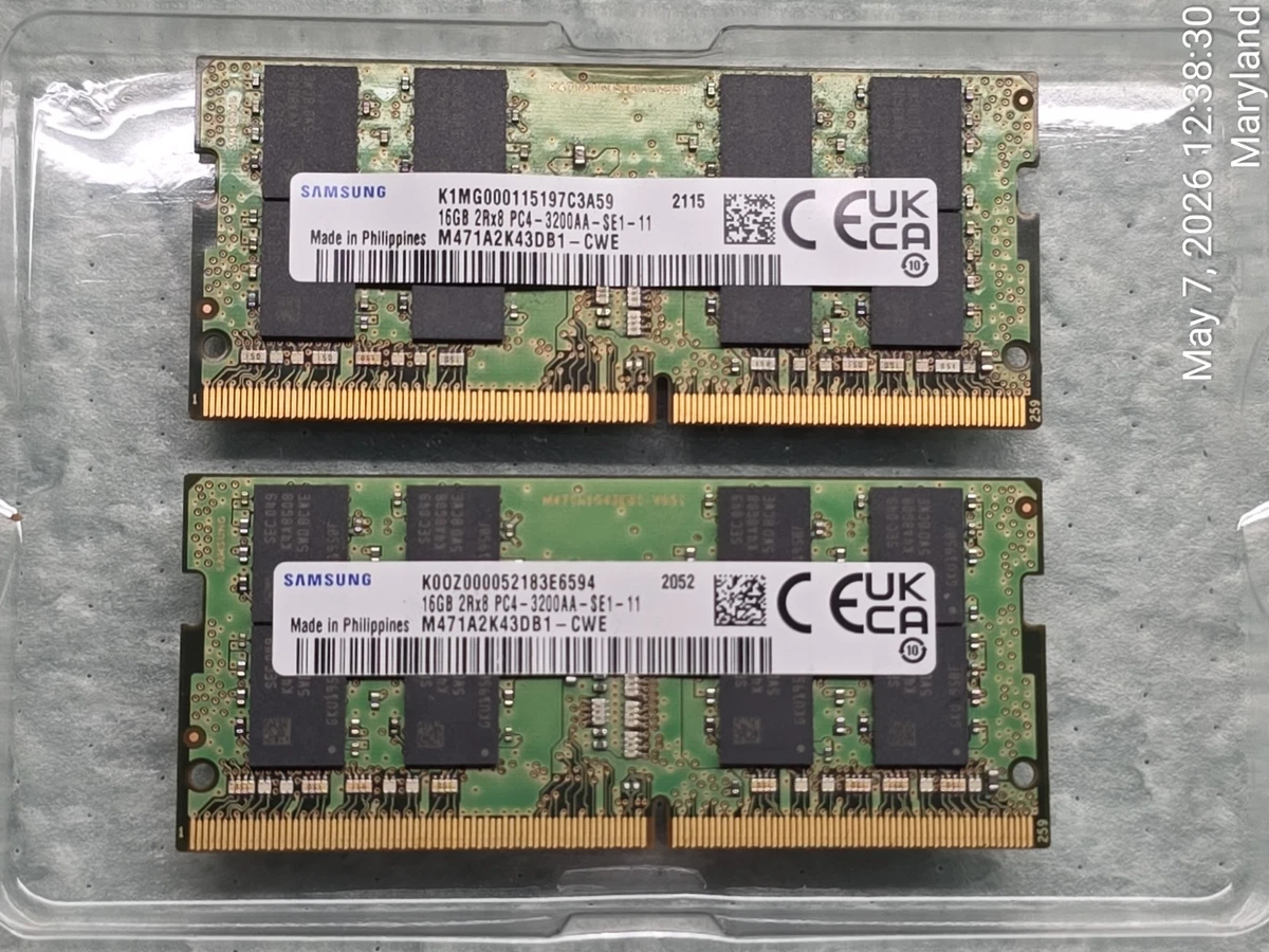 Samsung DDR4 SDRAM 16 GB Capacity per Module Memory (RAM) for sale