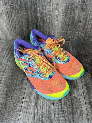 Asics GEL NOOSA TRI 10 Women s Size 7 Orange Purple Turquoise MEDIUM T580N Shoes