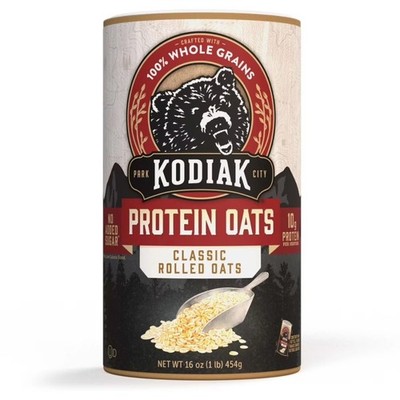 High-Protein Classic Rolled Oats in 16 oz Resealable Canister