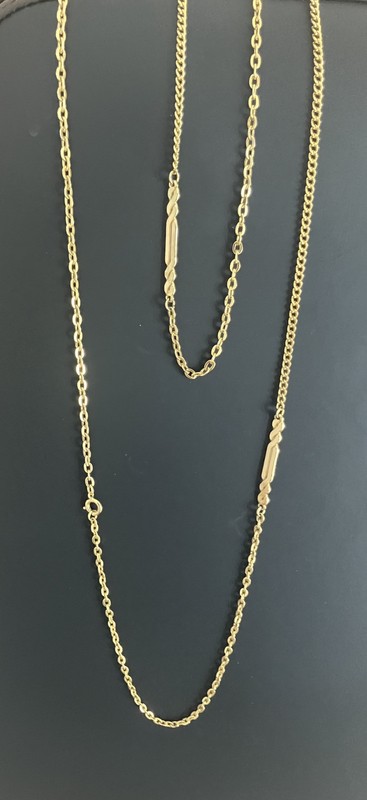 Vintage Necklace Gold Tone Link Classic Chain 26"  Fashion Jewelry 24grams