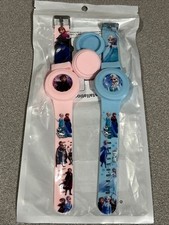 Air Tag Bracelet for Kids 2 Pack , Princess Air Tag Holder for Kids Frozen Elsa