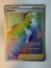 Pokémon TCG Serena Rainbow Silver Tempest 207/195 Secret Rare Card