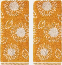 Juego de 2 toallas de mano SKL cosecha otoño girasol baño decorativo cocina barra
