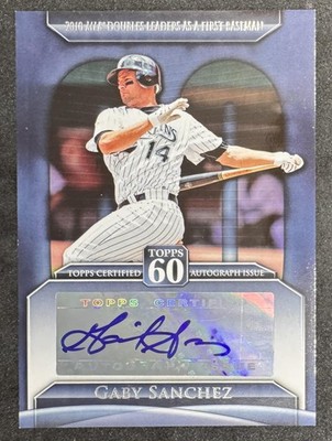 2011 Topps #T60A-GS Gaby Sanchez Topps 60 Autographs