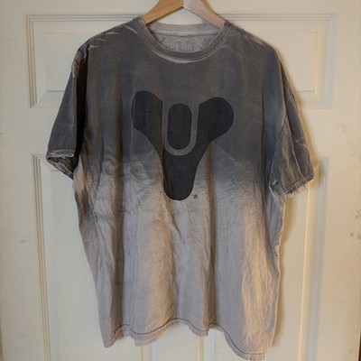2017 Bungie Destiny 2 Caged Men Tricorn Gray Tie Dye Ombré XL Tee Shirt