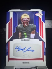2024 SAGE Elijah Jones Auto Red #A-EJ Eagles/Cardinals