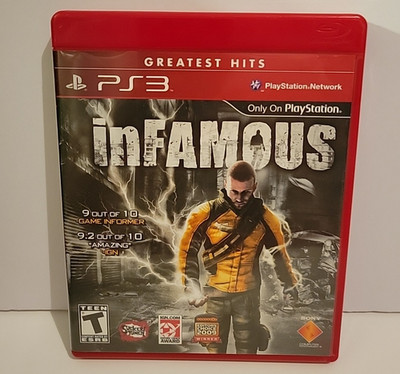 SONY PlayStation 3 inFAMOUS Greatest Hits Edition PS3 Game VG Condition
