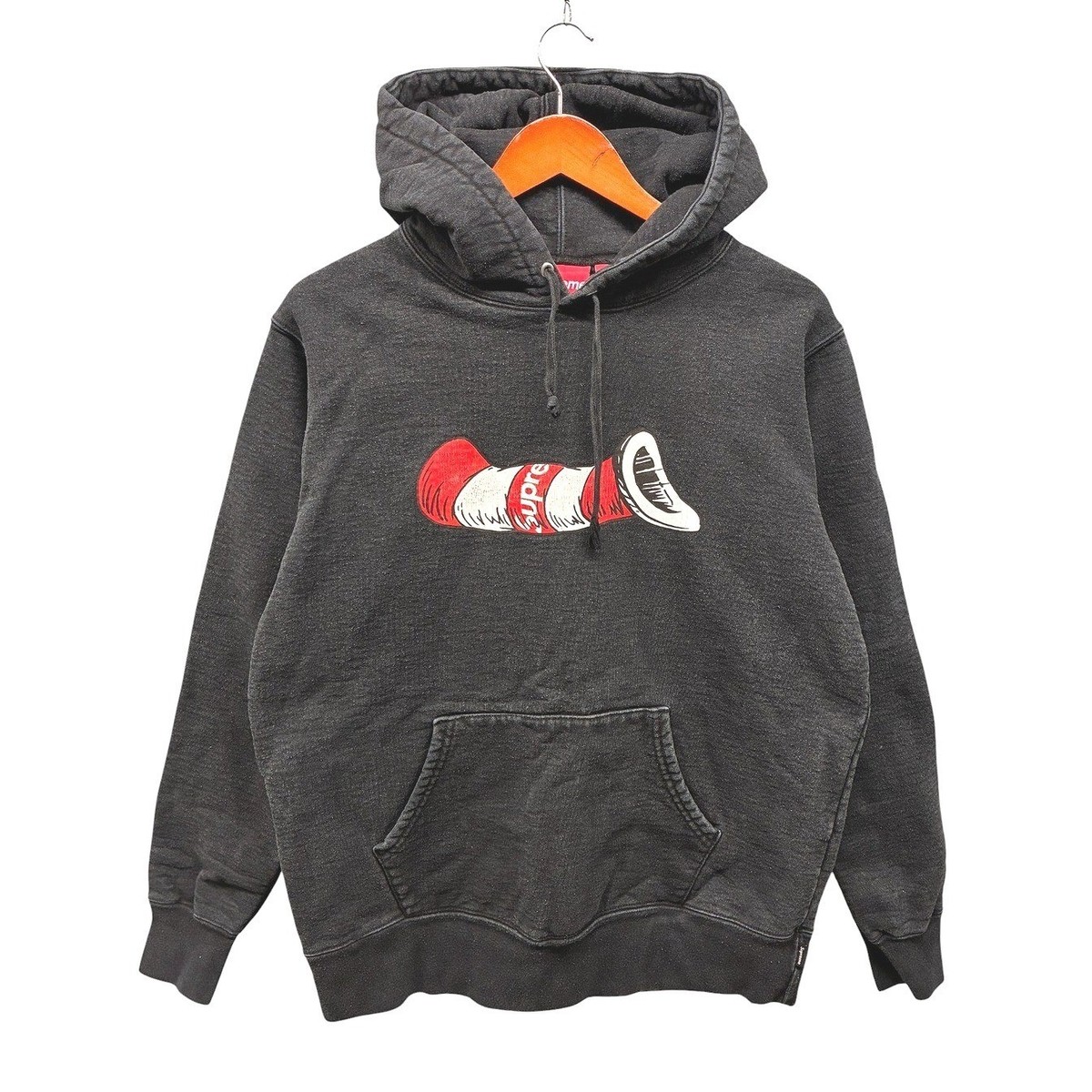 Supreme Cat in the Hat Hoodie Men's Medium Black Fall/Winter 2018