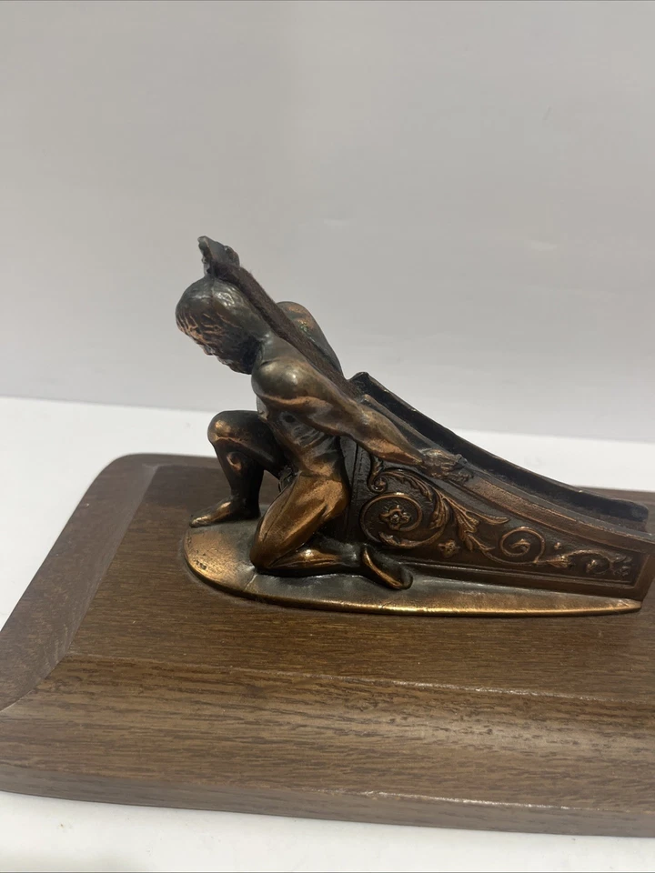 De colección MCM Cobre, Placa de Madera Soporte Espejo Soporte Expositor Foto 3 de 4