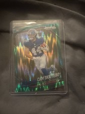2025 Panini Prizm Cam Skattebo #363 Green Flash Prizm Plus ONE 1/1 Chris Johnson