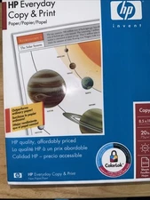 1 ream 500 sheets Printer Paper 8.5 X 11 Copy Print 20 Lb 92 Bright .