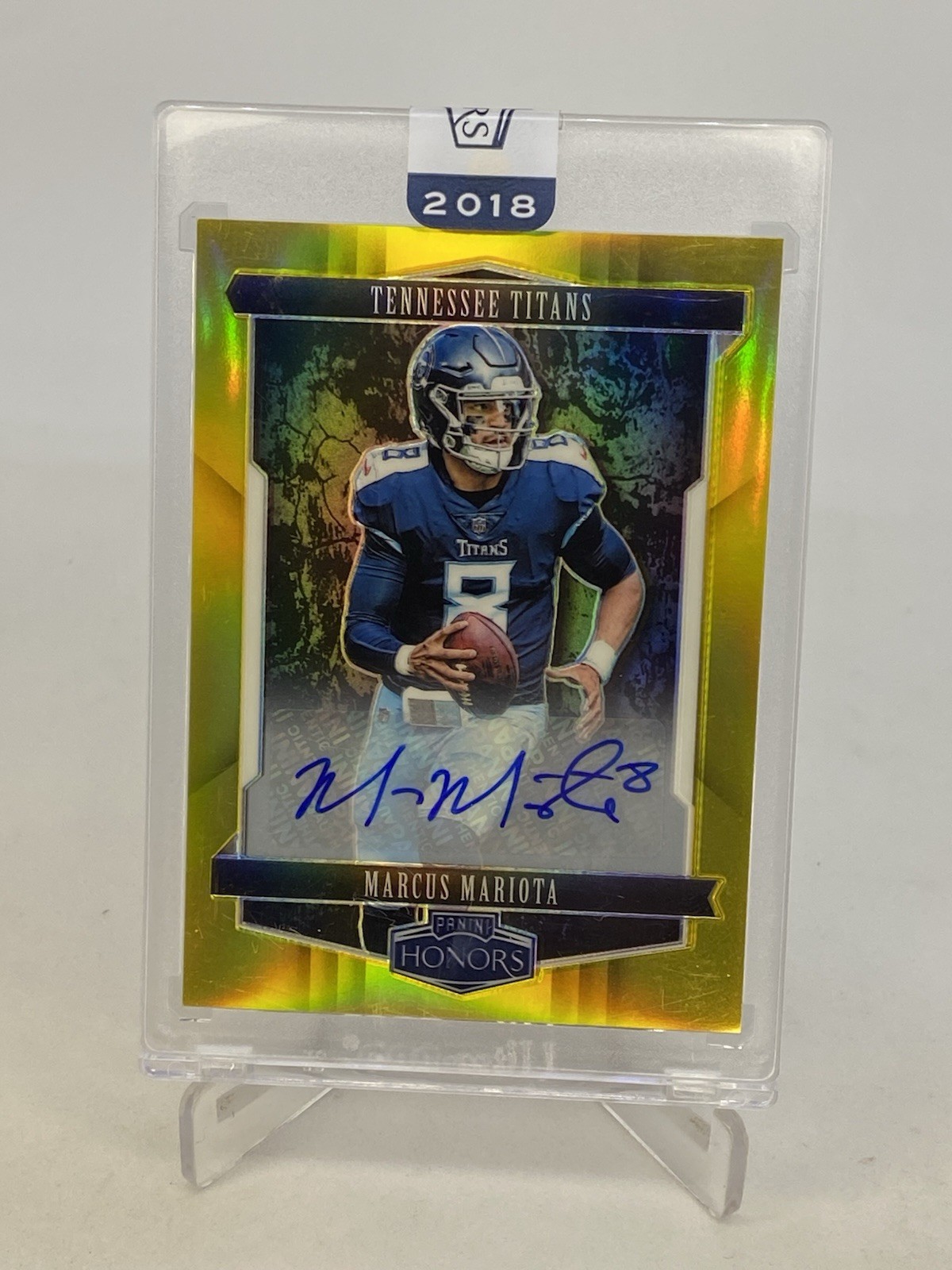 2017 PANINI MARCUS MARIOTA AUTO AUTOGRAPH GOLD SP/15