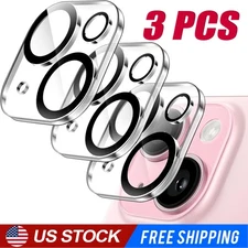Camera Lens Protector For iPhone 15 14 13 12 11 Pro Max Min Tempered Glass Cover