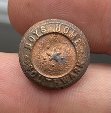 Victorian Southwark Boys Home Orphanage / School Staff Uniform Button - 17mm