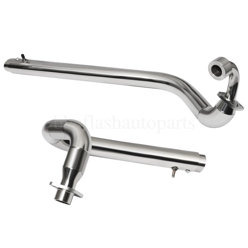 Steel Exhaust Pipe System Muffler For Yamaha V Star 650 XVS650 XVS400 Dragstar - Image 2 of 4