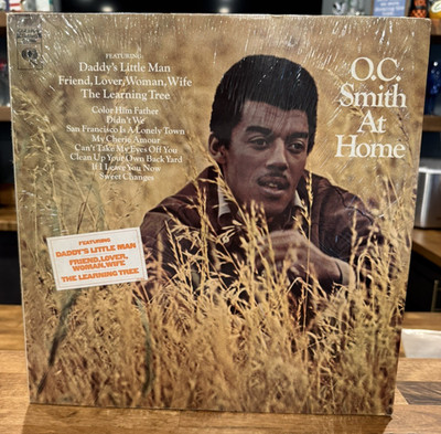O.C. Smith At Home CS 9908 LP In Shrink w Hype Sticker VG+ Soul Jazz