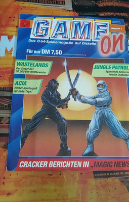 Game On Ausgabe 1/90 Commodore C 64 Diskette (Cover, Disk) works 8-bit