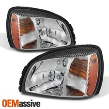 Fit 2000-2005 Cadillac Deville Headlights Lights Lamp Lr 2001 2002 2003 2004