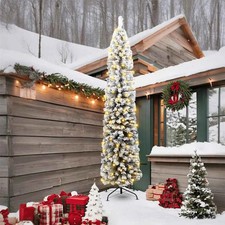 Choinka Sztuczna szczupła stojak Jodła Choinka Dekoracja PVC vidaXL