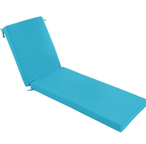 72" Outdoor Chaise Lounge Cushion Pad 3" Thick Foam Patio Chair Mat UV Resistant