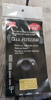 As Seen on TV Cell Antenna Sticker Signal Booster NEW Sealed Vintage Phone Acces - Image 1 of 2