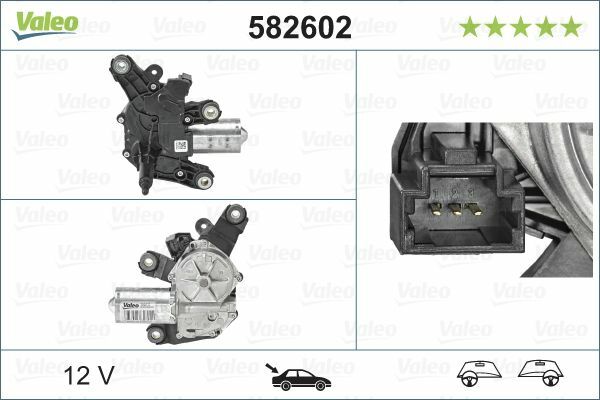 Valeo Wischermotor Hinten FüR Dacia Sandero Ii; Renault Captur,Clio Iv,Zoe-image