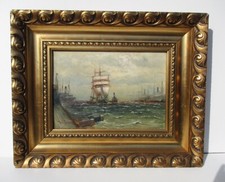 Alfred Jensen / Marinemaler / Hamburger Maler / Ölgemälde / Schiffsbild /Maritim