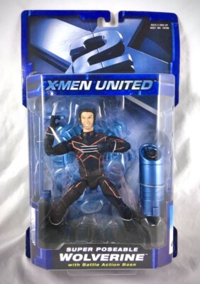 X-MEN 2 UNITED MOVIE SUPER POSEABLE WOLVERINE HUGH JACKMAN