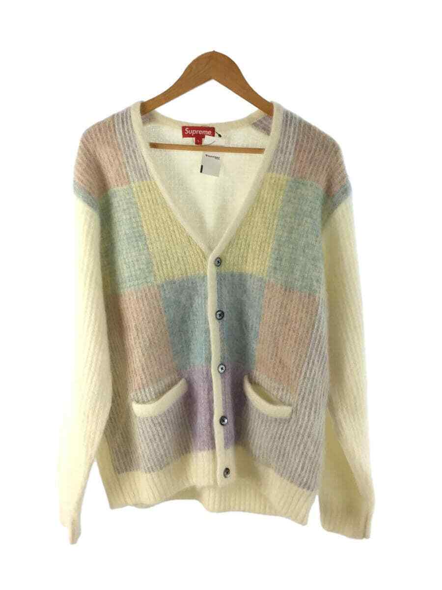 Supreme Brushed Grid Cardigan Jacket cream L Used | eBay Supreme Brushed Grid Cardigan Jacket cream L Used | eBay