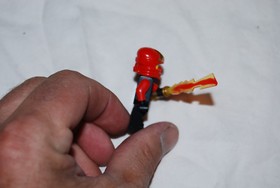 Lego Fire Kai w/ Fire Blade Minifigure Ninjago 70500 GUC