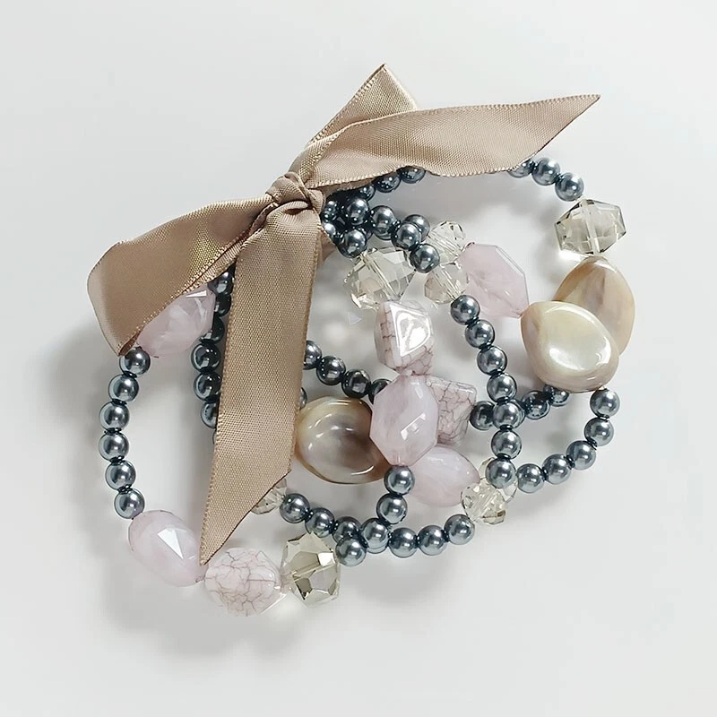 Новый 4шт Chicos бисер эластичный браслет подарок моды женщин вечеринки праздник ювелирных изделий - Изображение 2 из 3