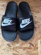 Nike Benassi JDI Black White Men’s Slides Sandals Flip Flop 343880-090