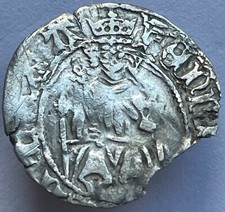 1485-1509 Henry VII (7th) Silver Hammered Sovereign Penny Durham Bishop Fox