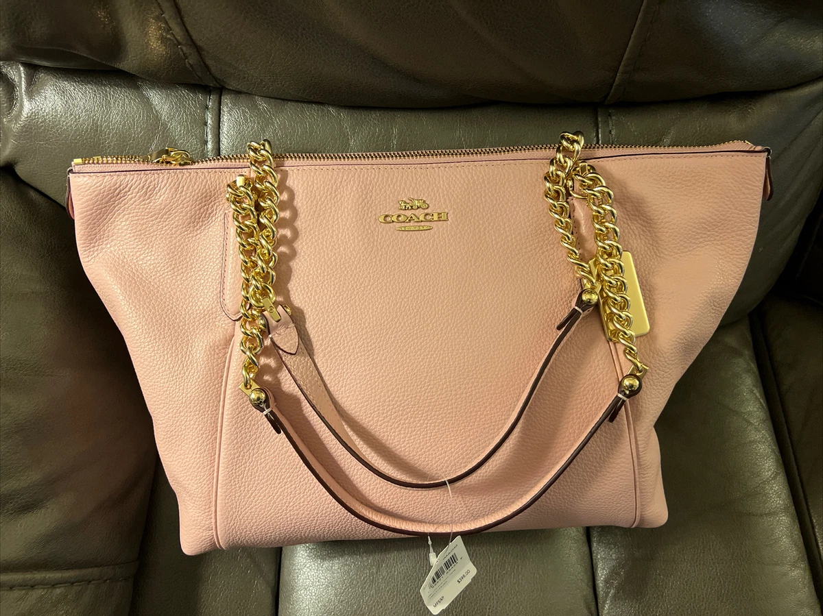 Coach bag gold chain outlet