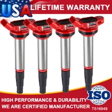 4X Ignition Coils Bobinas for Toyota Corolla 1.8L Prius L4 2009-2017 UF596 UF619