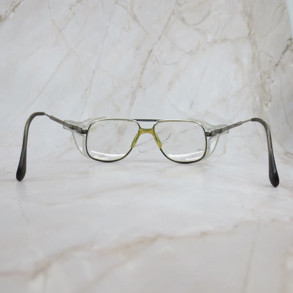 Gafas de sol vintage AOsafety marco Z87 YP6 unisex adultos gris cuadrado borde completo 145 Foto 4 de 4