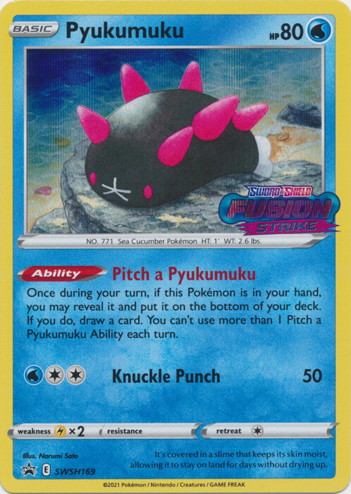 Pyukumuku - SWSH169 Sword & Shield Promo LP-NM Pokemon TCG