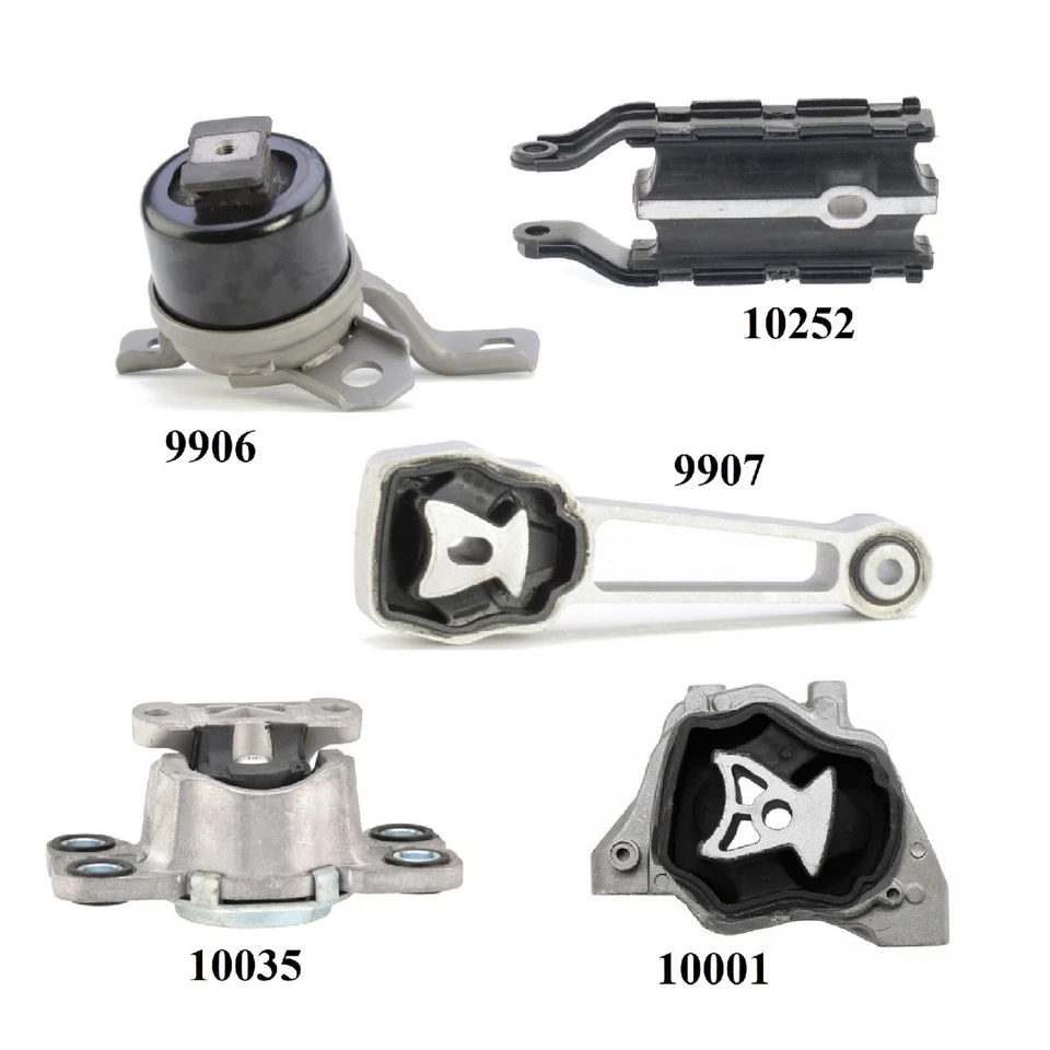 MONTAJE DE MOTOR Y TRANSMISIÓN 5 PIEZAS PARA VOLVO XC60, XC70, V70 3,0 L Y 3,2 L - TRANSMISIÓN AUTOMÁTICA. Foto 2 de 4