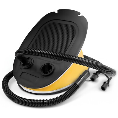 5L Großraum Fußpumpe Camping Luftpumpe Deflator Pumpe Bett Matratze Ball