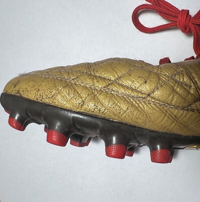 2009 Nike Ronaldinho Dois FG 324761 712 Gold Black Soccer Cleats Men’s Sz 7.5 2009 Nike Ronaldinho Dois FG 324761 712 Gold Black Soccer  main image 2